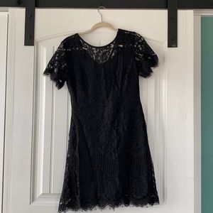 Black lace dress